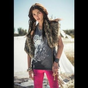 Spell & the Gypsy Babushka Faux Fur Wrap Stole
